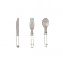 Set de cubiertos titanio plegables keith