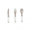 Set de cubiertos titanio plegables keith