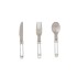Set de cubiertos titanio plegables keith