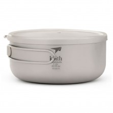 Lunch box de titanio 1L Keith con el mango plegado