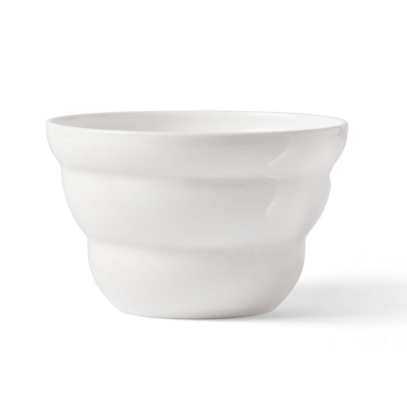 Cuenco de porcelana blanco Shinno de la Flor de la Vida Nature's Design con la proporción áurea