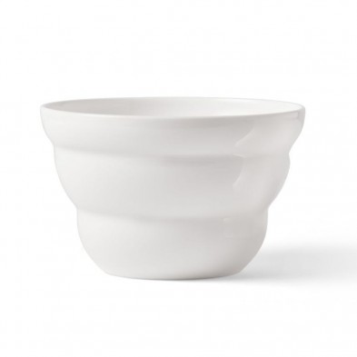 Cuenco de porcelana blanco Shinno de la Flor de la Vida Nature's Design con la proporción áurea Cuenco de porcelana blanco Shinno de la Flor de la Vida Nature's Design con la proporción áurea