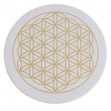 Plato bandeja de piedra natural Flor de la Vida