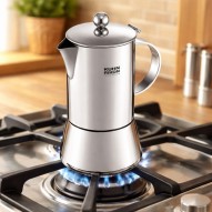 Cafetera Express Juliette 500 ml Kuhn Rikon en la cocina