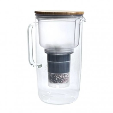 Jarra con filtro de vidrio Mira AcalaQuell vista lateral