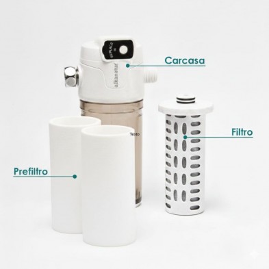 Todo lo que incluye el Filtro de ducha Alkanatur recambiable 50.000L Todo lo que incluye el Filtro de ducha Alkanatur recambiable 50.000L