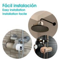 Opciones de instalación del Filtro de ducha Alkanatur recambiable 50.000L