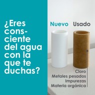 Diferencia entre un prefiltro limpio y otro usado