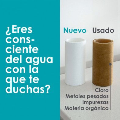 Diferencia entre un prefiltro limpio y otro usado