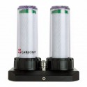 Foto frontal del Filtro bajo encimera DUO Classic Carbonit con los dos cartuchos de NFP Premium D instalados en su interior