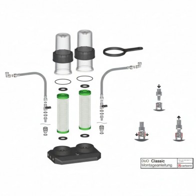 Apertura del Filtro bajo encimera DUO Classic Carbonit