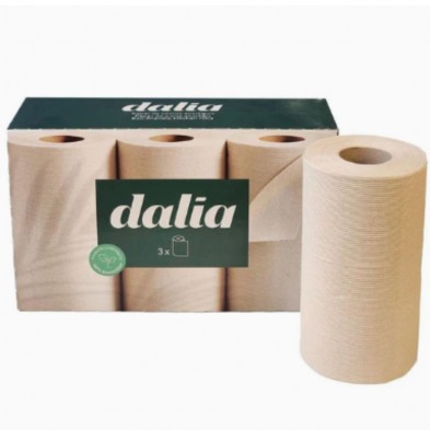 Papel de cocina Sin Blanquear 3 rollos Dalia Papel de cocina Sin Blanquear 3 rollos Dalia