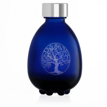 Botella de vidrio Egg of Life árbol de la vida Vitbot en láser con tapón de acero