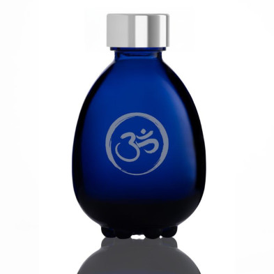 Botella de vidrio Egg of Life OM Vitbot con tapón de rosca de acero