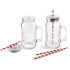 Set jarras Mix&Go Lacor con las 4 pajitas y sus tapas