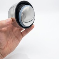 tapón rosca de pp e interior de acero del Termo de acero inoxidable con cuchara Biodora