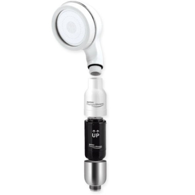 Lugar de colocación de los filtros con aroma lavanda en la ducha Waters