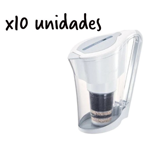 Pack 10 unidades de la jarra con filtro alcalina alkaplus Ace bio+ Waters