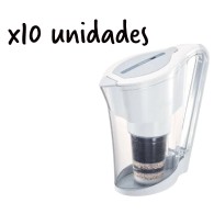 Pack 10 unidades de la jarra con filtro alcalina alkaplus Ace bio+ Waters
