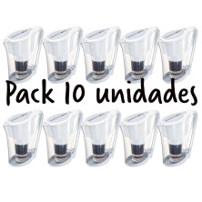 Pack total de 10 unidades de jarra con filtro alcalina y antioxidante alkaplus Ace bio+ Waters