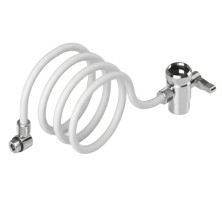 Repuesto de manguera con conexión y válvula de grifo para el filtro de Sanuno Classic Carbonit fondo blanco