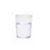 Vaso de agua de vidrio de borosilicato con agua