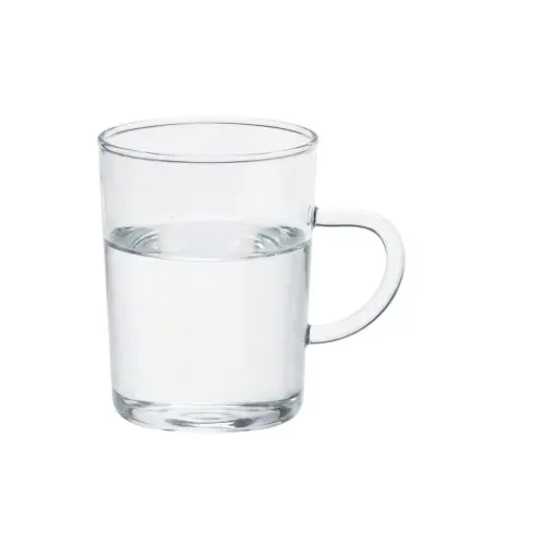 Taza pequeña de vidrio de borosilicato Trendglas Jena con asa