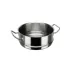 Accesorio de recambio de acero inoxidable para cocinar al vapor, con asas y base perforada de 20 cm de diámetro.