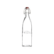 Botella de Vidrio Clip Top Cuadrada 550 ml Kilner