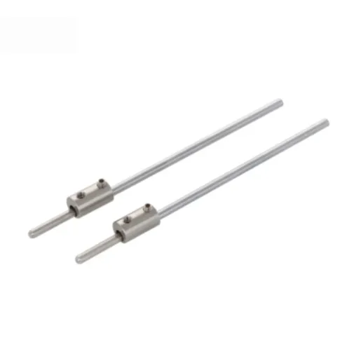 Ejemplo de electrodos de plata con los adaptadores acoplados