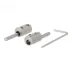Vista interior a uno de los orificios del Adaptador de electrodos para Ionic-Pulser® (1 a 4 mm)