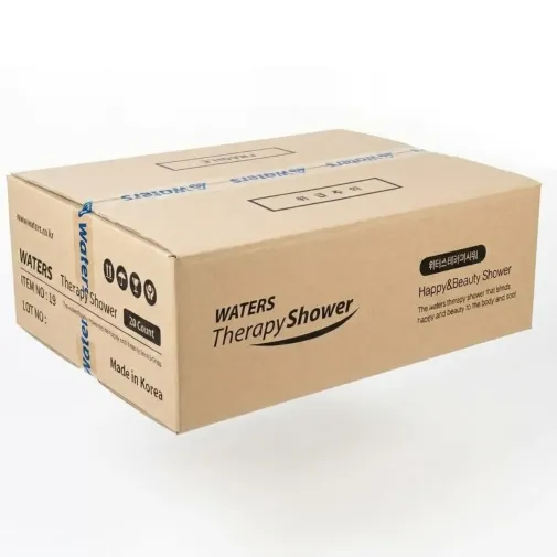 caja cerrada de 20 filtros de ducha therapy shower de waters