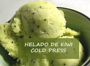 Helado de Kiwi Cold press