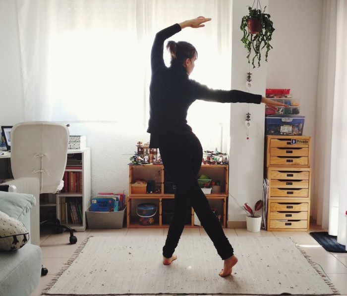Cristina Tébar bailando