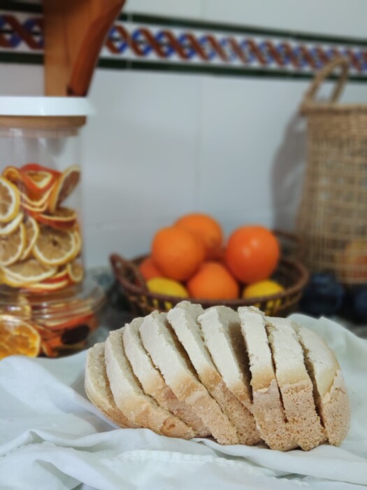 Foto de pan sano hecho en panificadora sin teflon